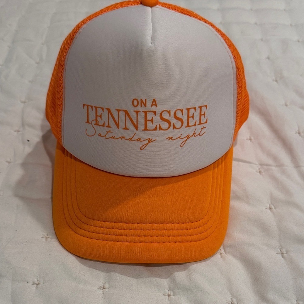 On a Tennessee Saturday Night Orange and White Trucker Hat